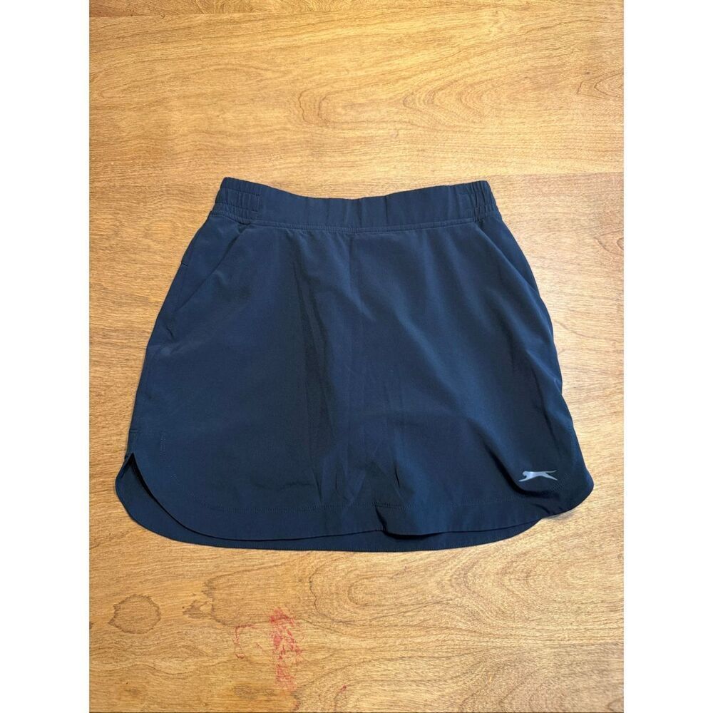 Slazenger Women's Pull On Elastic Waist Athletic Tennis Golf Skort Black Size XS